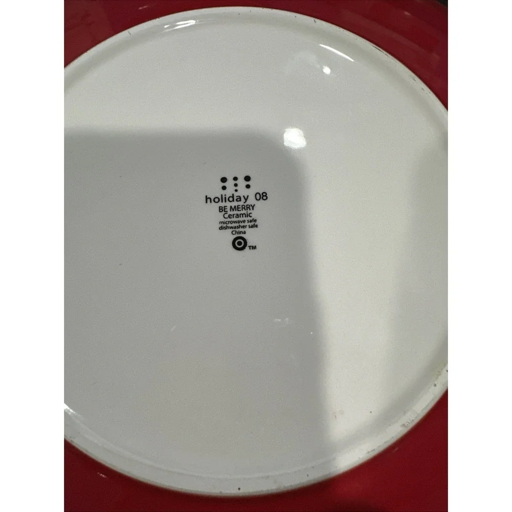 Target Home‎ Holiday 08 Snowman Be Merry Dinner Plate 11.25